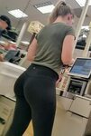 Teen College Girl Creepshot of Her Sexy Ass In Leggings - Ca